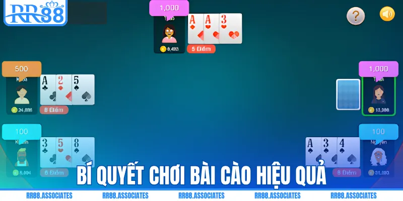 Bí quyết chơi bài cào hiệu quả