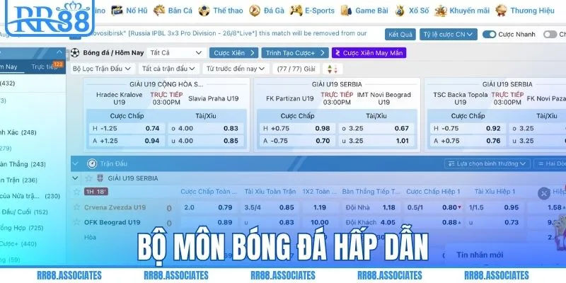 Bộ môn bóng đá hấp dẫn