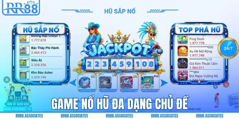 Game nổ hũ đa dạng chủ đề