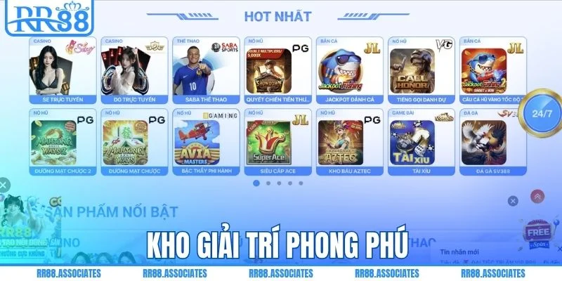 Kho giải trí phong phú