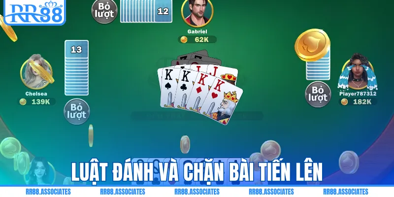 Luật đánh và chặn bài tiến lên