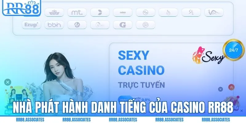 Nhà phát hành game danh tiếng của casino RR88