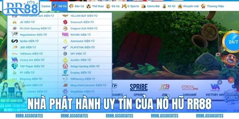 Nhà phát hành uy tín của nổ hũ RR88