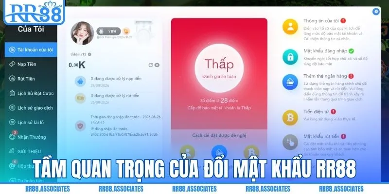 Tầm quan trọng của đổi mật khẩu RR88
