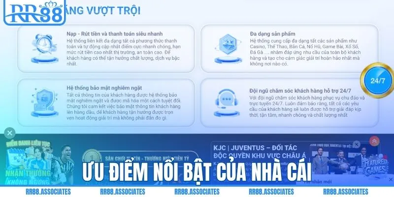 Ưu điểm nổi bật của nhà cái